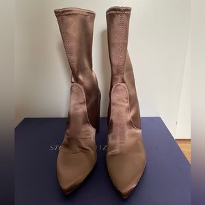 Stuart Weitzman stretch satin boots
